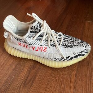 Adidas Yeezy Boost 350 V2 Zebra Men’s Size 7 White Black